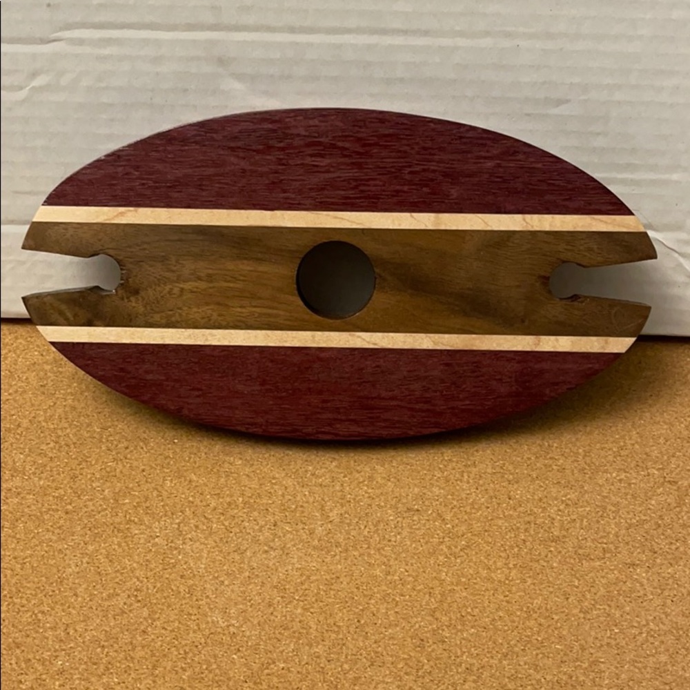 Hand carved wine holder